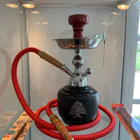 Frosted glass premium hookah with case