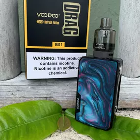 Discover the VOOPOO DRAG 2 177W Refresh Edition Kit, featuring a dual 18650 battery layout, GENE.FIT Chipset and coupled with the PnP Pod Tank.