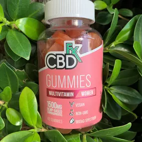 CBDfx 1500mg CBD Women’s Multivitamin Gummies deliver essential vitamins and nutrients such as Vitamins A, C, D3, E, B Complex, Calcium, and Zinc.