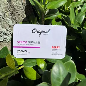 The Original Hemp Stress gummies combine the power of Full Spectrum CBD with the relaxing properties of Ashwagandha and L-theanine to smooth out the day’s rough edges and Vitamin D3 to elevate your mood.