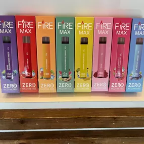 Fire Max ZERO disposables contain ZERO nicotine and generate 2000 puffs