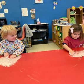 Pre-K 2 students being creative and artistic