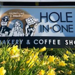 Hole In One Bakery & Coffee Shop Sign