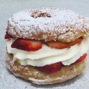 Strawberries & Cream Donut