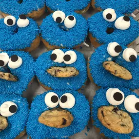 Cookie Monster donuts for WTFunFriday