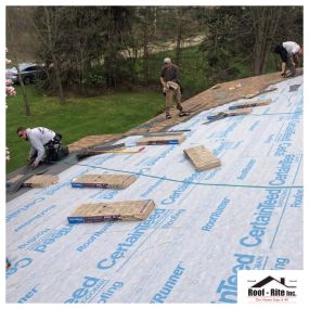 Roof top delivery with CertainTeed underlayment