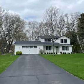 Completed asphalt roof Job