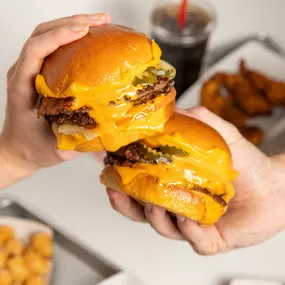 Cheeseburger cheers!