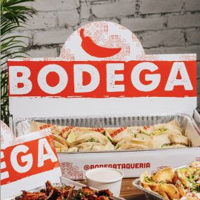 Taco, Wings, & Nacho Tray Catering from Bodega Taqueria y Tequila