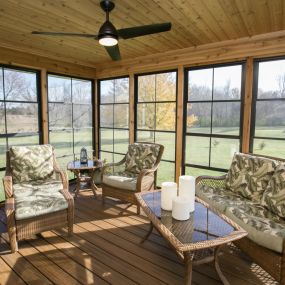 A sunroom or sun parlor is a place to relax and let the sun do the rest.