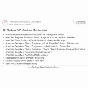 Memberships - Top Surgery Specialists of Los Angeles (Beverly Hills)