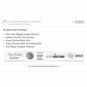 Awards - Top Surgery Specialists of Los Angeles (Beverly Hills)