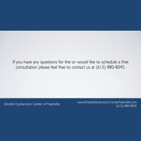 Erectile Dysfunction Center of Nashville - Contact Us - Free Consultations