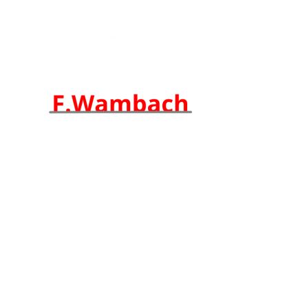 Logotyp från F. Wambach