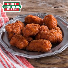 WingBites® offer the perfect addon to Hunt Brothers® Pizza or a tasty snack on their own. Buffalo WingBites® available as a single or double order, or party size!