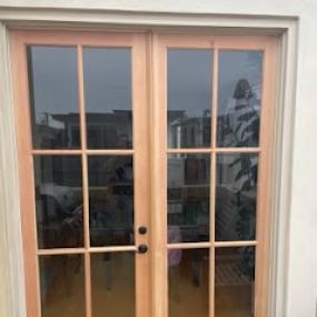 Our handyman installed a new French door in the Manhattan Beach area.