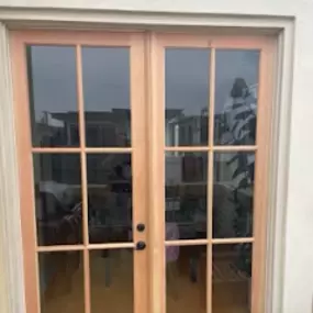 Our handyman installed a new French door in the Manhattan Beach area.