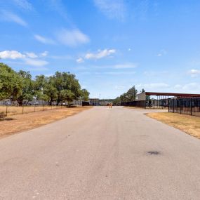 5 Star Boat and RV Storage Covered Trailer Storage in Georgetown, TX Driveway