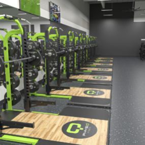 Weight Room at Physiq Fitness.