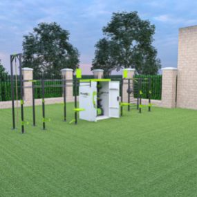 Outdoor at Physiq Fitness.