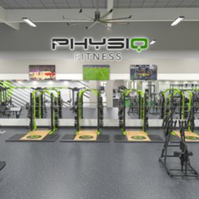 Weights at Physiq Fitness.