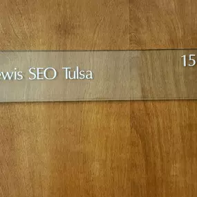 Door to Lewis SEO Tulsa in Suite 150