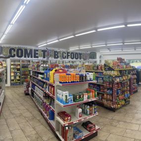 Inside Big Foot Gas & Grocery