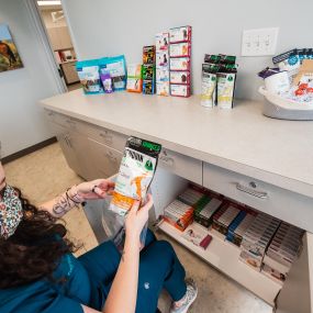 Cainhoy Veterinary Hospital houses an on-site pharmacy to give our clients convenient and direct access to a wide range of preventatives and medications their pets may need.