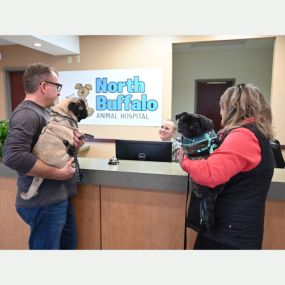 Happy North Buffalo Animal Hospital clients