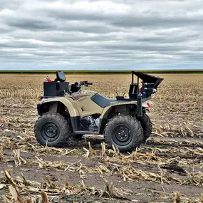 Soil sampling in the field, serving the midwest