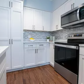 Kitchen with all of the appliances