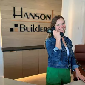 Did you know Hanson Builders has had the SAME phone number since 1979?  And we still have a real live person to answer it - you can even hear her smiling as she answers!