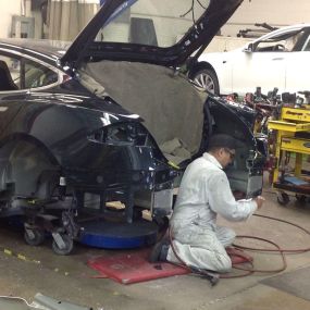 Only OEM quality parts and repair procedures are used during a collision repair at Brooks Motor Cars. No shortcuts. ever.