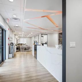 Hickory Dental Care Reception Interior Design By The Modern Dentist Homer Glen