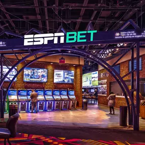 The sportsbook you've been craving is here - ESPN BET at Plainridge Park Casino. Every play is intensified on our 49-foot video wall, the largest indoor restaurant display in New England! This is a game changer.