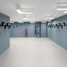 Bicycle Repair and Storage Room at Camden Atlantic apartments in Plantation, Florida.