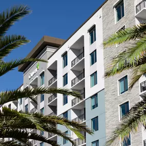 Exterior of Camden Atlantic apartments in Plantation, Florida.