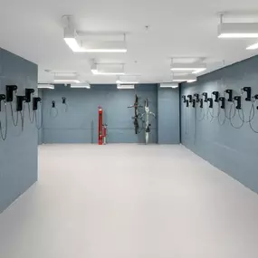 Bicycle Repair and Storage Room at Camden Atlantic apartments in Plantation, Florida.