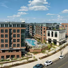 Camden NoDa apartments in Charlotte exterior pool