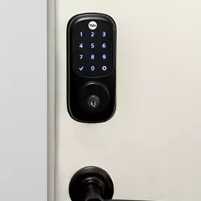 camden noda apartments keyless CHIRP door lock matte black