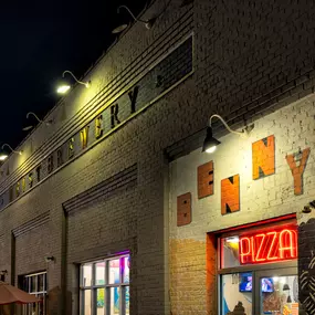 Benny's Pizza and Heist Brewery within walking distance of Camden NoDa