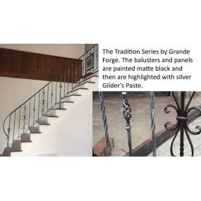 Tradition series balusters and scroll panels