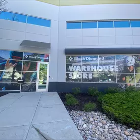 The exterior of the Black Diamond Equipment Warehouse Store.