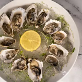 Oysters sources from the east coast and the west coast to bring the freshest on the market.