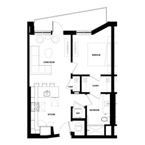 Titletown Flats  A1
1 BEDROOM
1 BATHROOM
From 669 sq.ft. (not including balcony)
Starting at $1575/month