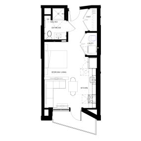 Titletown Flats EF1
STUDIO
1 BATHROOM
From 438 sq.ft. (not including balcony)
Starting at $1395/month