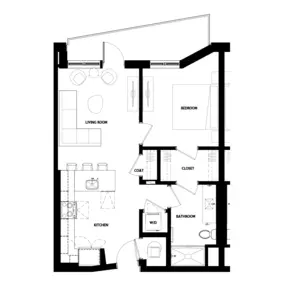 Titletown Flats  A1
1 BEDROOM
1 BATHROOM
From 669 sq.ft. (not including balcony)
Starting at $1575/month