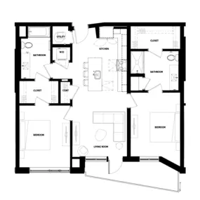 Titletown Flats B1
2 BEDROOM
2 BATHROOM
From 1033 sq.ft. (not including balcony)
Starting at $2650/month