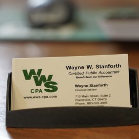 Wayne Stanforth CPA business card