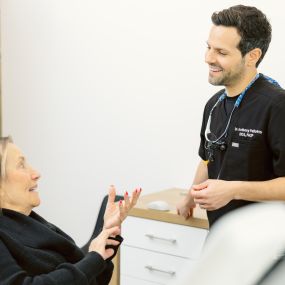 Dr. Anthony Pallotto and female patient